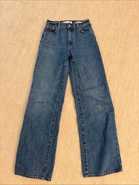 Denim Forum The Farrah Hi-Rise Wide Jean